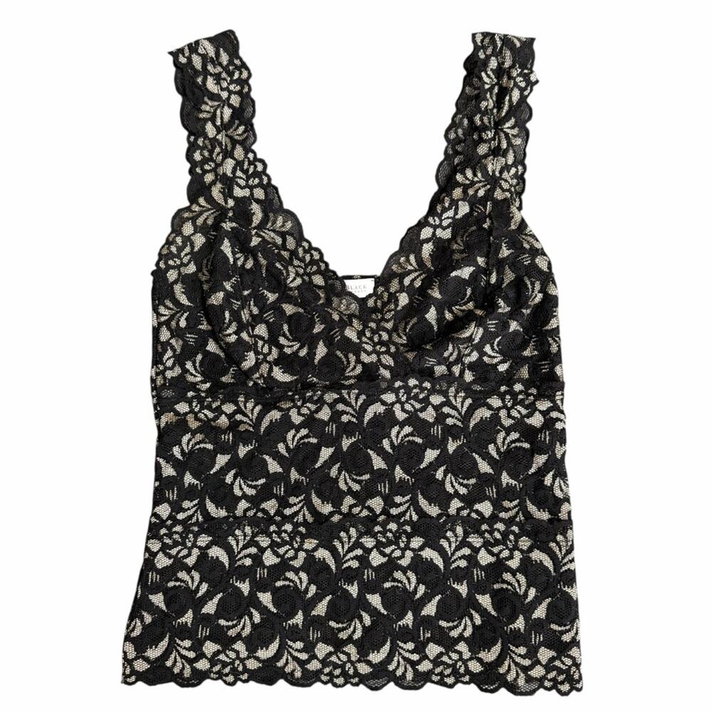White House Black Market Lace Babydoll Tank Top Size Small